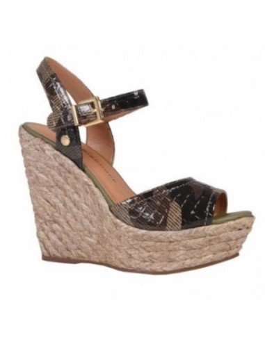 Sandalias para mujer marca Jorge Bischoff, Color Verde.