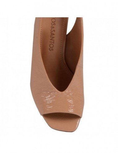 Sandalias para mujer marca Loucos \u0026 Santos, Color Beige.