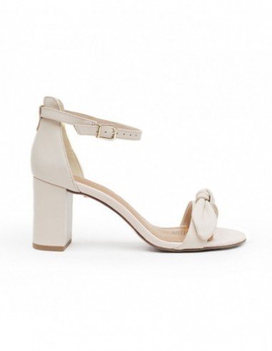 Sandalias para mujer marca Loucos \u0026 Santos, color Beige.