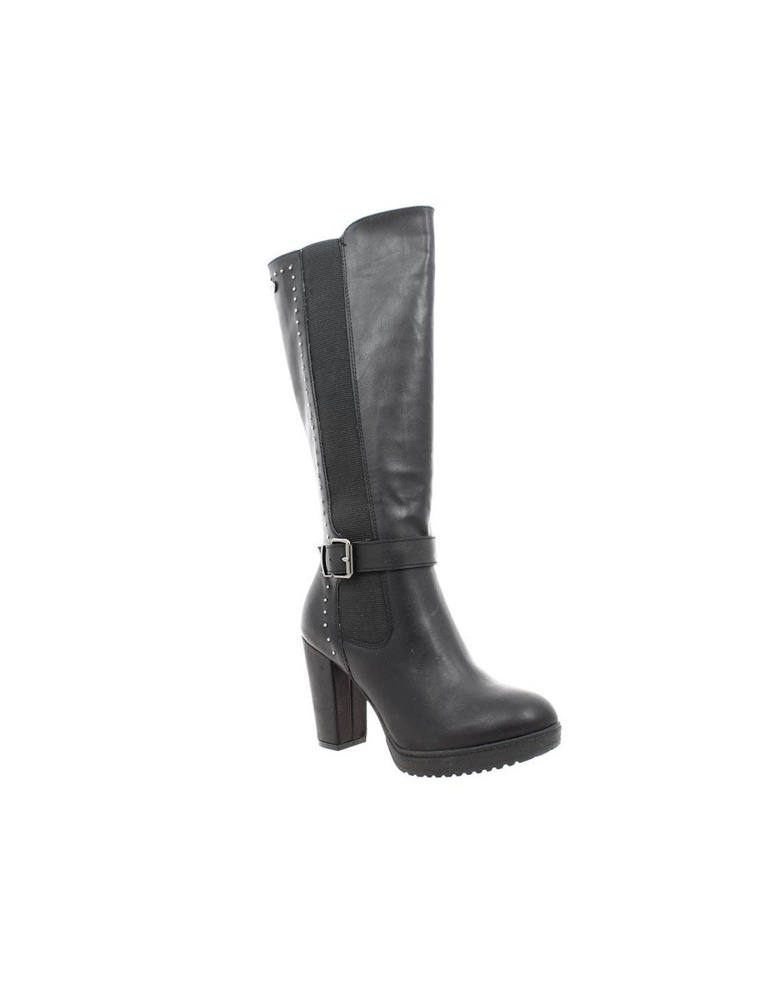 Botas CaÃ±a Alta para mujer marca XTI, color Negro.
