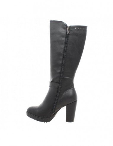 Botas CaÃ±a Alta para mujer marca XTI, color Negro.