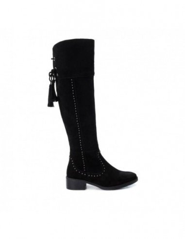 Botas caÃ±a alta para mujer marca Xti, Color Negro.