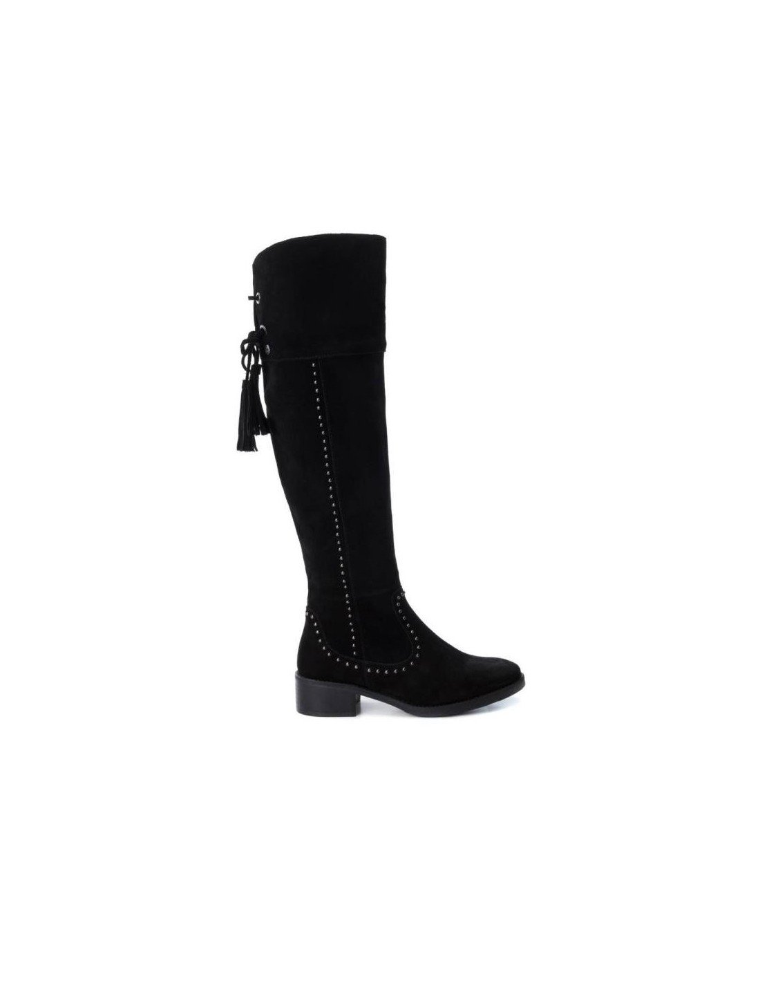 Botas caÃ±a alta para mujer marca Xti, Color Negro.