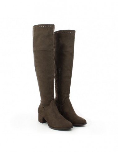 Botas para mujer marca Xti, color cafÃ©