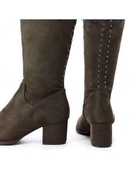 Botas para mujer marca Xti, color cafÃ©