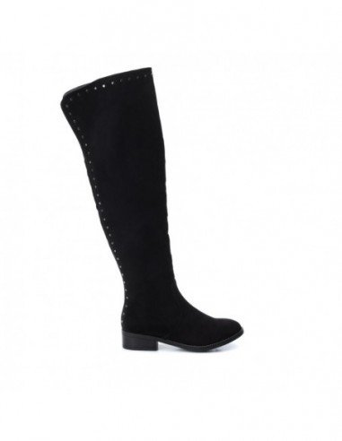 Botas caÃ±a alta para mujer marca Xti, Color Negro.