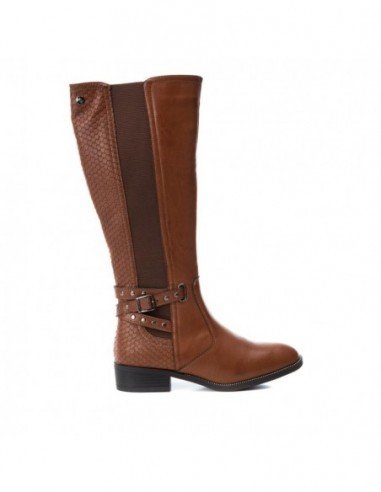 Botas caÃ±a alta para mujer marca Xti, Color Beige.