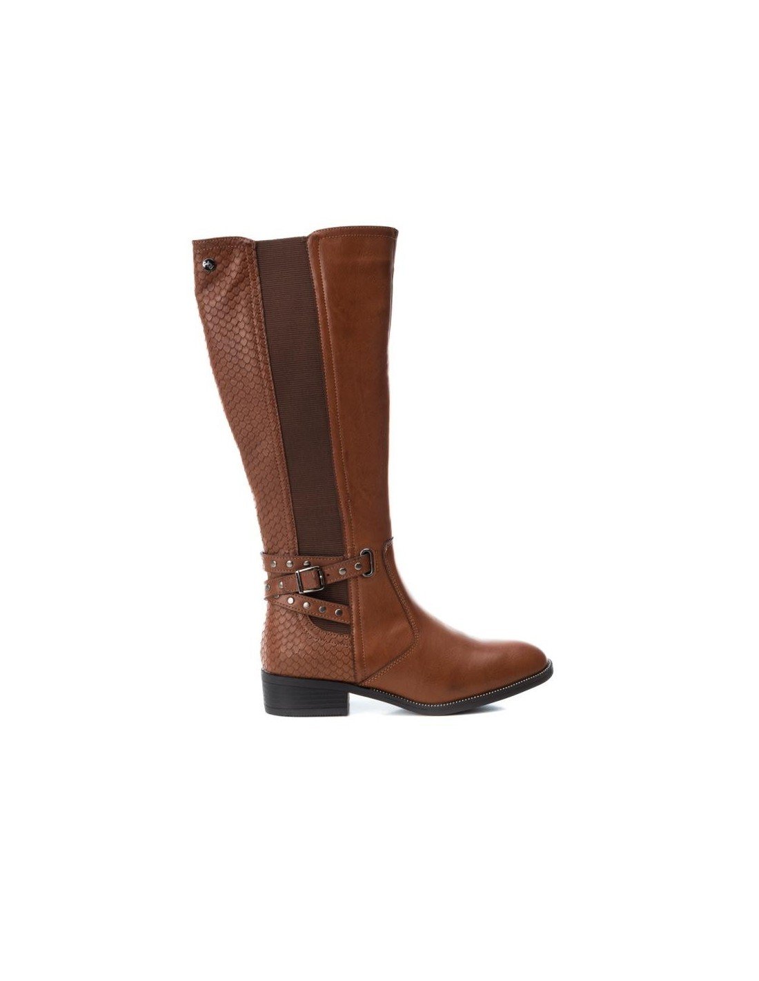 Botas caÃ±a alta para mujer marca Xti, Color Beige.