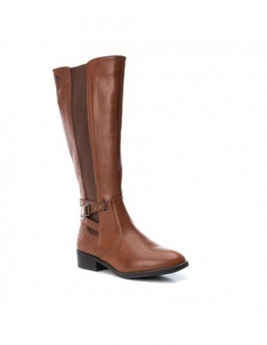 Botas caÃ±a alta para mujer marca Xti, Color Beige.