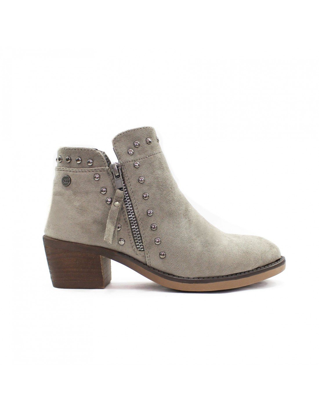 Botines para mujer, marca XTI, color Gris.