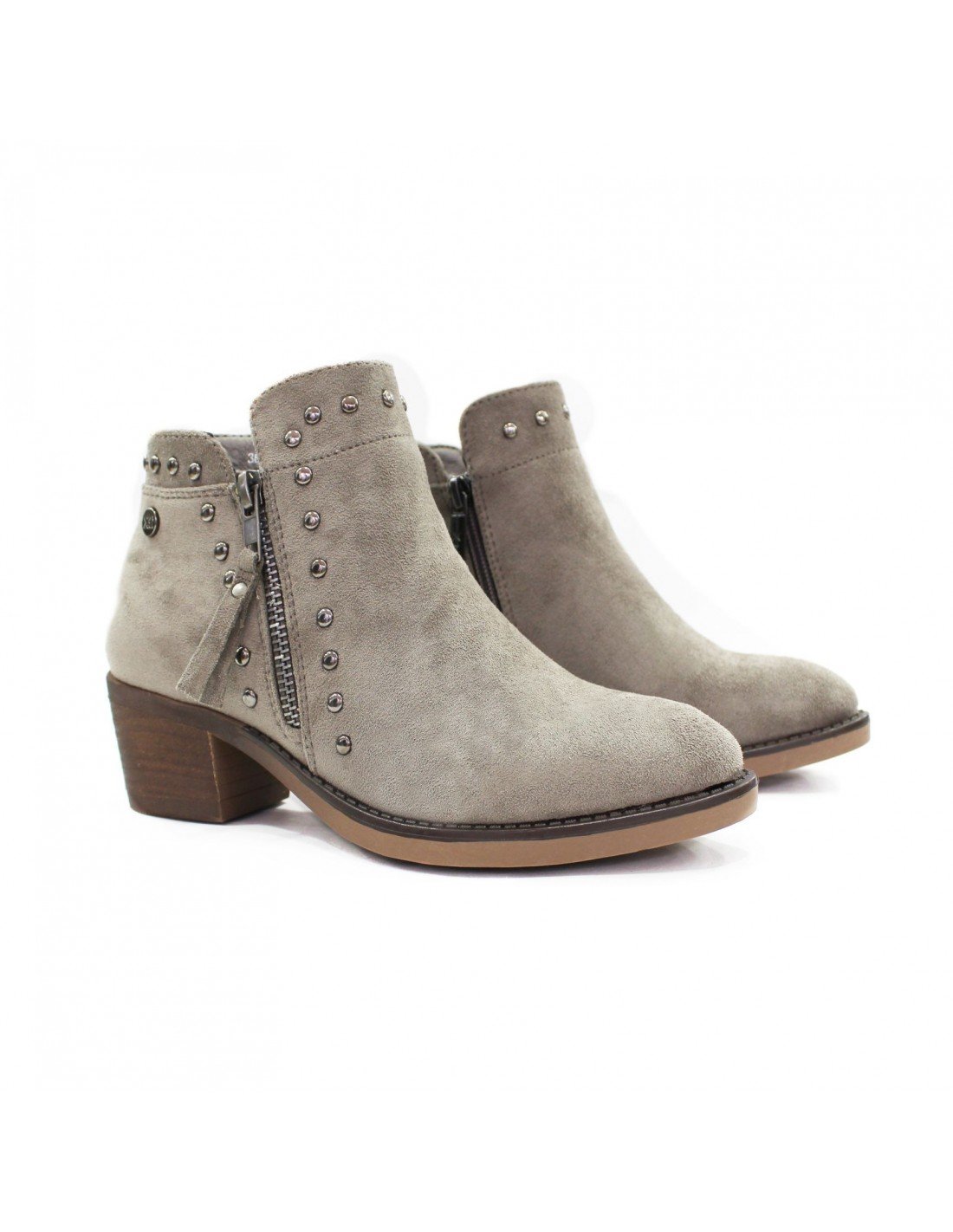 Botines para mujer, marca XTI, color Gris.